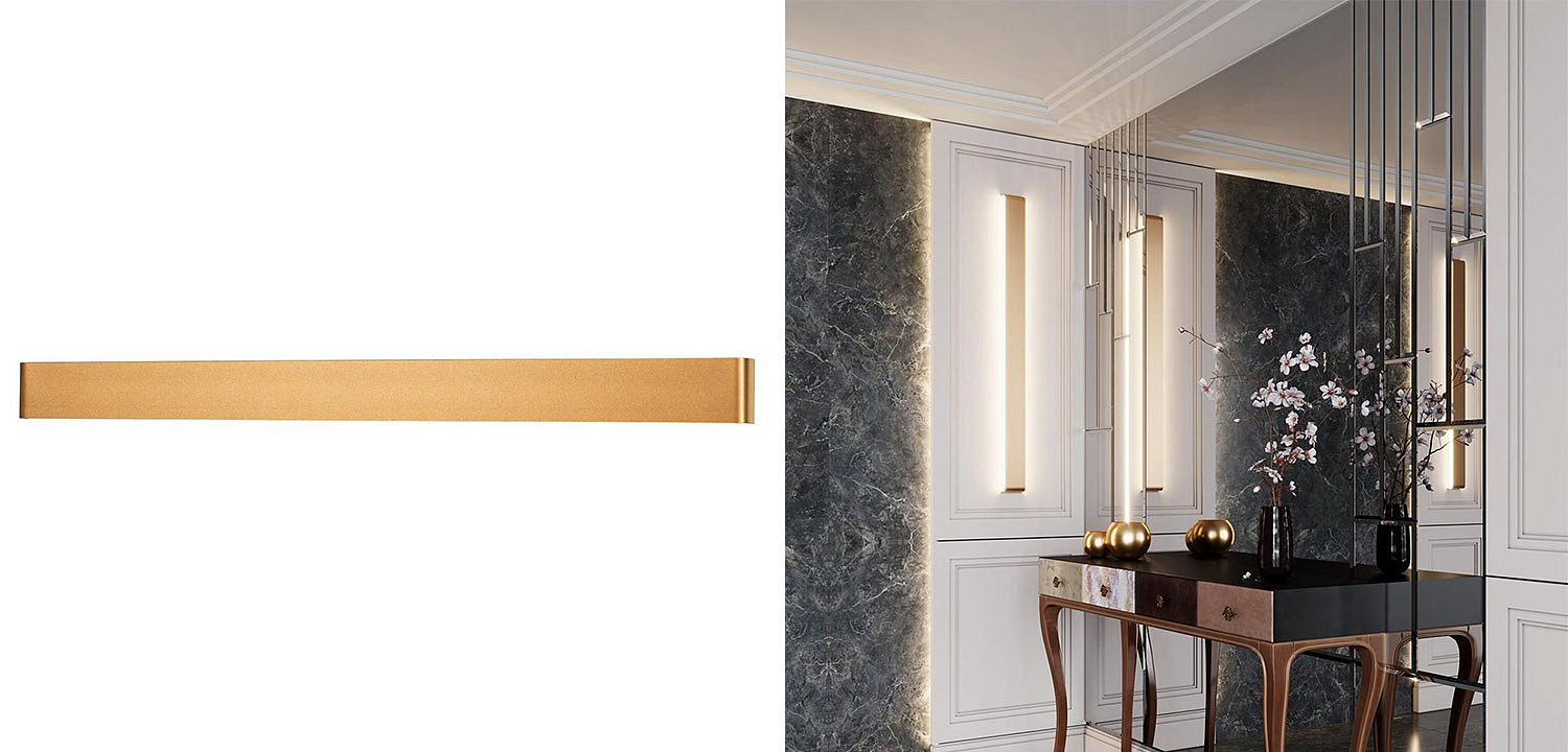 Бра Obverse Gold Long Wall lamp Бра Obverse Gold Long Wall lamp - Loft-Concept в Перми