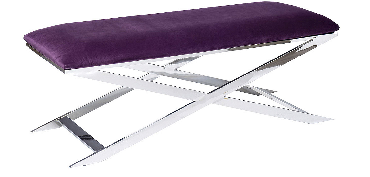 Банкетка Bench Velor Violet Банкетка Bench Velor Violet - Loft-Concept в Перми