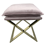 Пуф велюровый на металлическом основании Meekness варинант исполнения - 1 | Loft Concept в Перми