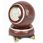 Часы настольные в виде шара из натурального камня Ball Stone Clock варинант исполнения - 4 | Loft Concept в Перми