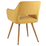 Стул в рогожке желтого цвета NEASAN STOOL варинант исполнения - 4 | Loft Concept в Перми