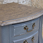 Прикроватная тумба из массива березы серая Grey Montmartre Provence Bedside Table варинант исполнения - 2 | Loft Concept в Перми