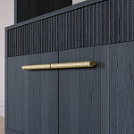 Стеллаж Primo с ящиками Черный дуб  варинант исполнения - 5 | Loft Concept в Перми