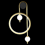 Бра с круглой рамкой и стеклянными белыми шарами B.LUX C Ball варинант исполнения - 3 | Loft Concept в Перми