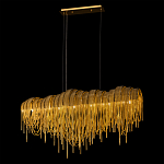 Люстра подвесная с металлическими дугами и длинными цепочками 115 см Atlantis Chain варинант исполнения - 3 | Loft Concept в Перми