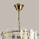 Люстра многоярусная с овальными прозрачными подвесками 36 см Harmonica варинант исполнения - 11 | Loft Concept в Перми