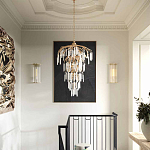 Бра настенное высокое из стеклянных трубочек Gladia варинант исполнения - 3 | Loft Concept в Перми