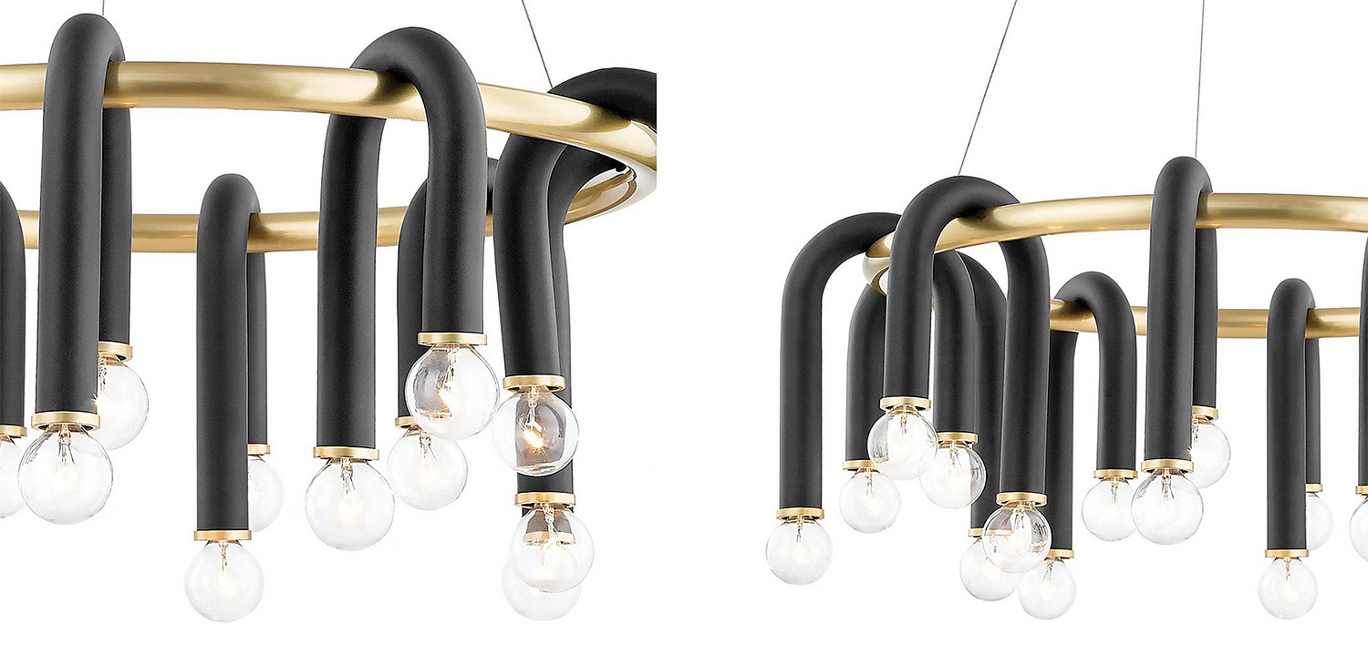 Люстра Paulson floppy chandelier round gold Люстра Paulson floppy chandelier round gold - Loft-Concept в Перми