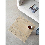 Столик приставной с квадратной столешницей Textured Cream Table варинант исполнения - 5 | Loft Concept в Перми