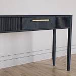 Элегантная Консоль Primo с выдвижным ящиком Черный дуб варинант исполнения - 3 | Loft Concept в Перми