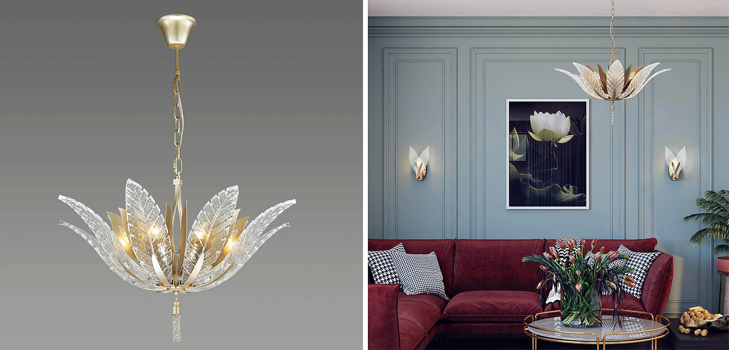 Люстра Glass Petals Chandelier 75 Люстра Glass Petals Chandelier 75 - Loft-Concept в Перми