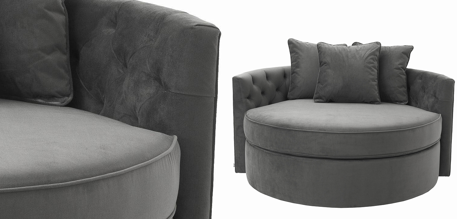 Диван Eichholtz Sofa Carlita Granite grey Диван Eichholtz Sofa Carlita Granite grey - Loft-Concept в Перми