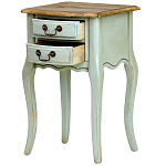 Прикроватная тумба из массива березы светло-бирюзовая Montmartre Provence Bedside Table варинант исполнения - 4 | Loft Concept в Перми