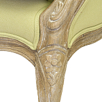 Кресло Ava Classical Armchair green striped flax варинант исполнения - 5 | Loft Concept в Перми