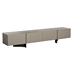 Тумба под телевизор серая с мраморной столешницей Uniqueness Marble варинант исполнения - 1 | Loft Concept в Перми