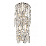 Бра с каскадом из прозрачного хрусталя и корпусом из металла цвета хром Constant Sparks варинант исполнения - 2 | Loft Concept в Перми