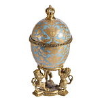 Шкатулка на величественных львах из фарфора с бронзовыми элементами Eden Garden варинант исполнения - 4 | Loft Concept в Перми