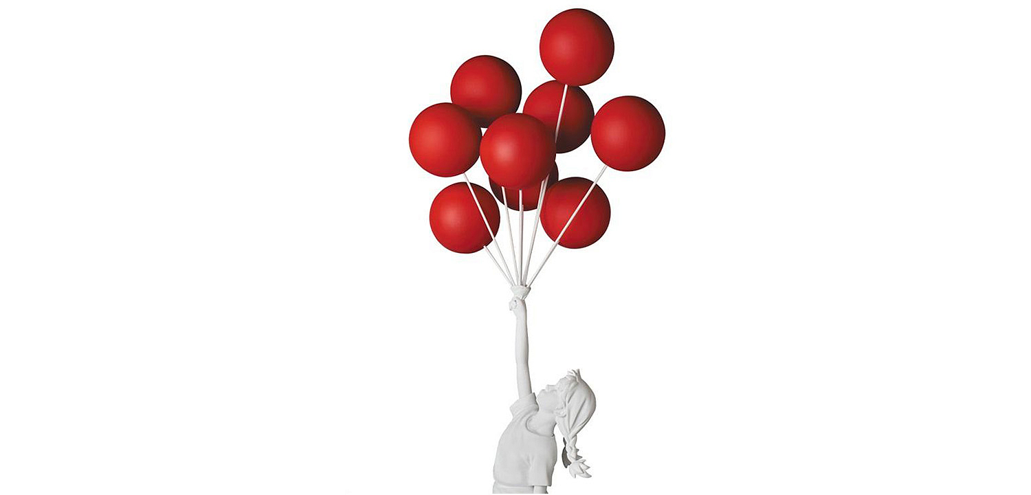 Статуэтка Flying Balloons Girl white and red Статуэтка Flying Balloons Girl white and red - Loft-Concept в Перми