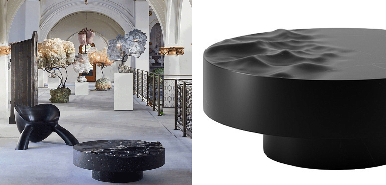 Дизайнерский журнальный стол Mathieu Lehanneur Sculpts Ocean Memories Round Black Дизайнерский журнальный стол Mathieu Lehanneur Sculpts Ocean Memories Round Black - Loft-Concept в Перми