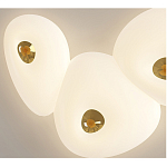 Потолочный светильник с тремя овальными матовыми плафонами TRIDalmen варинант исполнения - 4 | Loft Concept в Перми