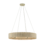 Люстра круглая из толстых деревянных реек Natural Style варинант исполнения - 2 | Loft Concept в Перми