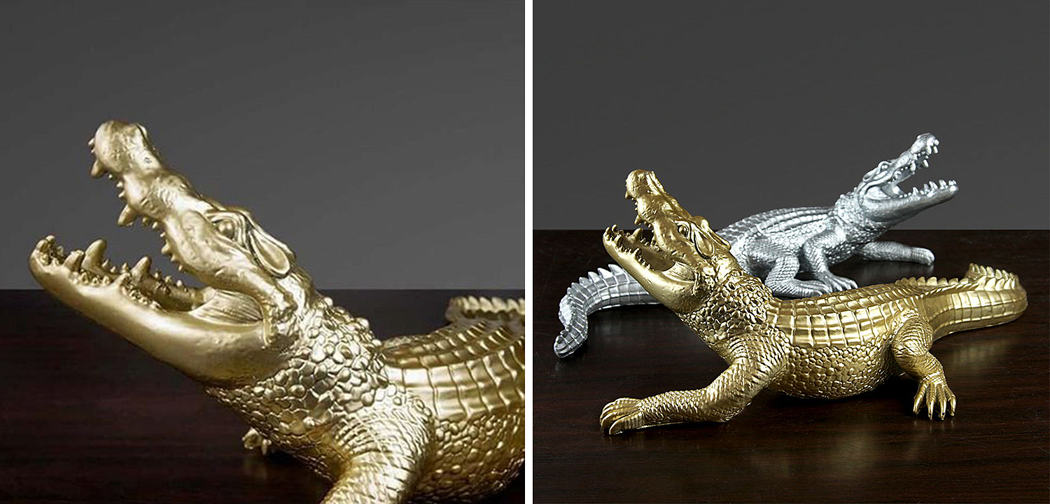 Статуэтка Crocodile Gold Статуэтка Crocodile Gold - Loft-Concept в Перми