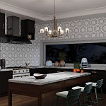  Люстра с прозрачными рифлеными цилиндрическими плафонами Kichler варинант исполнения - 28 | Loft Concept в Перми