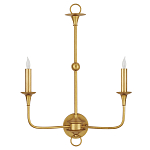Бра настенное золотого цвета в форме подсвечника Graceful Smoothness варинант исполнения - 3 | Loft Concept в Перми