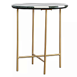 Столик приставной с круглой столешницей с полосатым узором Tabletops with Striped Pattern варинант исполнения - 1 | Loft Concept в Перми