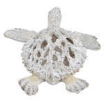 Статуэтка черепаха с ажурным панцирем и детализированной текстурой в белом цвете Marine Accessories варинант исполнения - 4 | Loft Concept в Перми