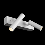 Бра с двумя цилиндрическими повортными спотами белого цвета Trumpet tube варинант исполнения - 3 | Loft Concept в Перми