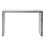 Консоль Дизайнерская Kenya Console ZEBRA Bone Inlay blue варинант исполнения - 1 | Loft Concept в Перми