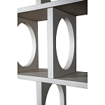 Белый дизайнерский Стеллаж Ring White Wood Bookcase варинант исполнения - 3 | Loft Concept в Перми