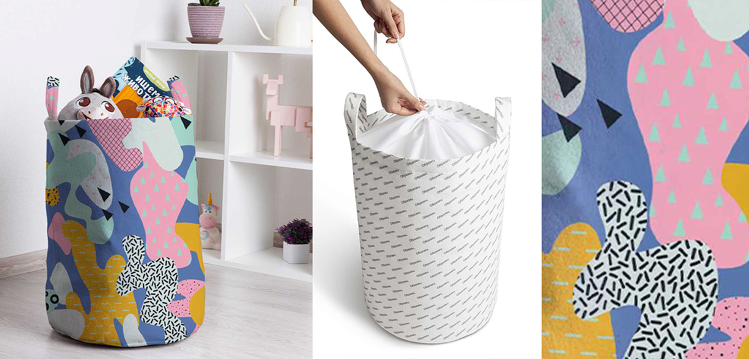 Корзина Pastel Abstraction Basket Корзина Pastel Abstraction Basket - Loft-Concept в Перми