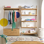 Корзина для белья из ткани букле Boucle Organizers Round варинант исполнения - 3 | Loft Concept в Перми