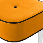 Квадратный мягкий пуф на белых ножках Winton Pouf Square варинант исполнения - 24 | Loft Concept в Перми