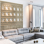 Панно на стену плетеное Макраме бежевый цвет  варинант исполнения - 12 | Loft Concept в Перми