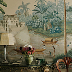 Обои ручная роспись River Scenes of Bengal Kolkata варинант исполнения - 5 | Loft Concept в Перми
