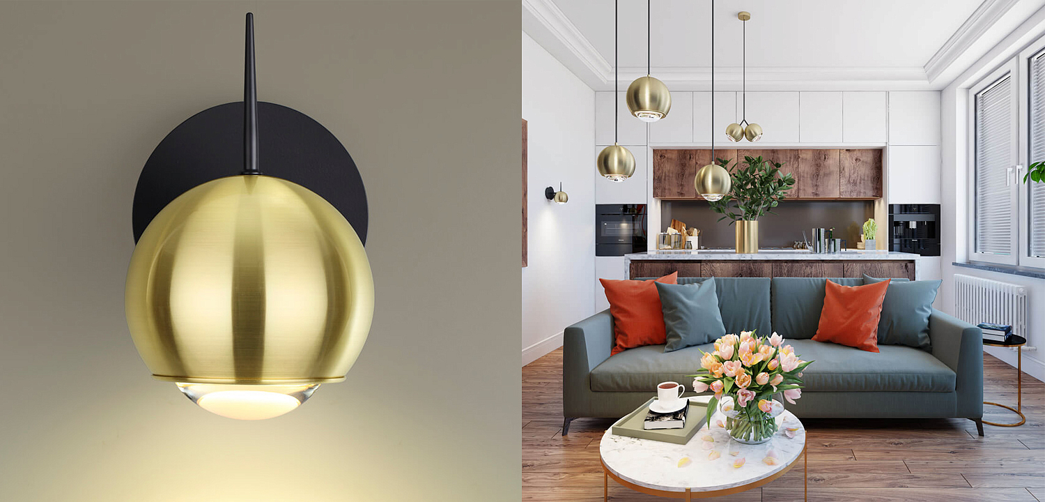 Бра Ivor Sconce Gold Бра Ivor Sconce Gold - Loft-Concept в Перми