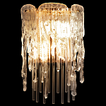 Бра с эффектом стекающего стекла и прозрачными трубками Textured Glass варинант исполнения - 1 | Loft Concept в Перми