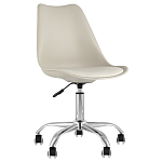 Офисный стул на металлическом основании EGGERY Beige варинант исполнения - 1 | Loft Concept в Перми