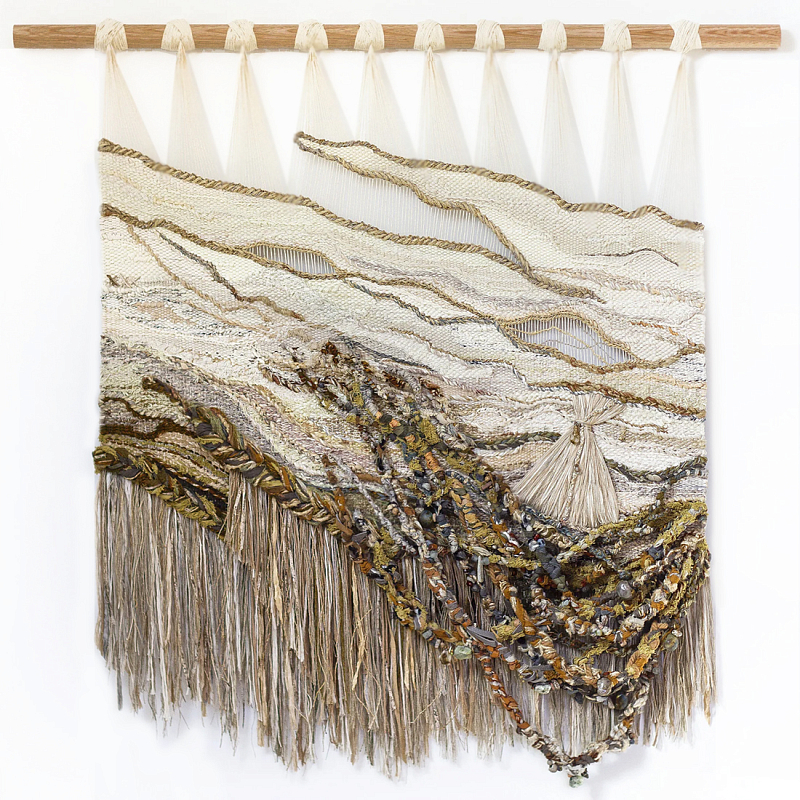 Большой Гобелен ручная работа Wabi-Sabi I Коричневый Бежевый в Перми | Loft Concept 