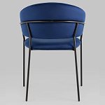 Стул в велюре синего цвета Horizon варинант исполнения - 4 | Loft Concept в Перми
