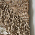 Панно из шерсти и хлопка с узором Beige Calista Cascade варинант исполнения - 6 | Loft Concept в Перми