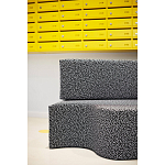 Дизайнерский модульный диван волнистой формы с цветным принтом Poltronova Superonda Sofa варинант исполнения - 19 | Loft Concept в Перми