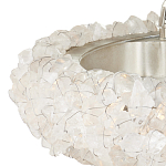 Люстра светодиодная фактурная в форме кольца Amber Crystal варинант исполнения - 2 | Loft Concept в Перми