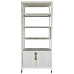 Стеллаж со стеклянными полками Elsa Dreams White варинант исполнения - 8 | Loft Concept в Перми