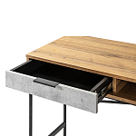 Стол рабочий в стиле лофт с ящиком и нишей для хранения Urban Style Space варинант исполнения - 3 | Loft Concept в Перми