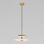 Светодиодный подвесной светильник латунь с мраморным рассеивателем варинант исполнения - 1 | Loft Concept в Перми