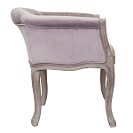 Кресло низкое в стиле прованс Розовый Велюр Louis French Armchair  варинант исполнения - 1 | Loft Concept в Перми